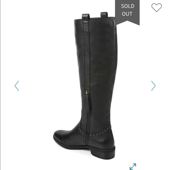 Sam Edelman Prina Studded Black Riding Boots, 9.5 - Picture 5 of 13
